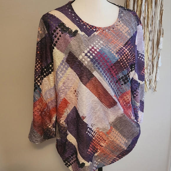 Alfred Dunner Women's Medium Top/Blouse - Picture 3 of 4